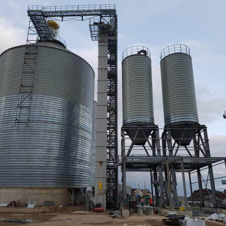 soda ash silos